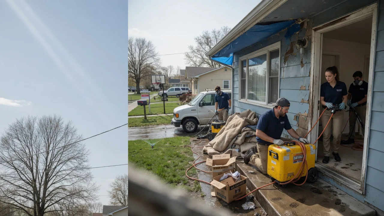 Basement Flood Cleanup in Blue Creek, OH near me